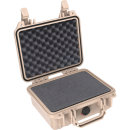 Peli Case 1200 con espuma, color tostado desierto (arena)